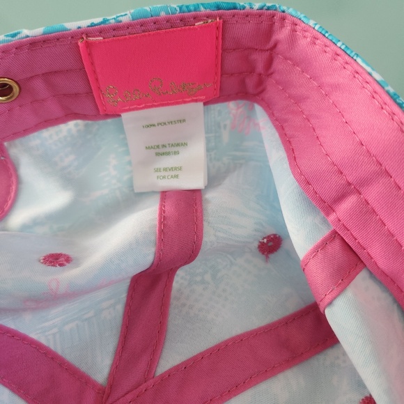 Lilly Pulitzer Blue and Pink Patterned Hat - Picture 4 of 7